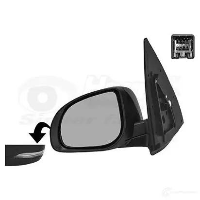 Зеркало боковое наружное VAN WEZEL YR S5L 8248807 5410909647032 486730