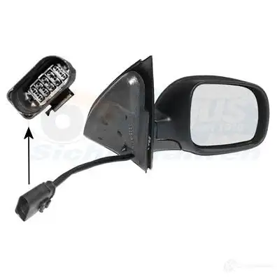Зеркало боковое наружное VAN WEZEL 3XN99 10446 812 5817808 482208