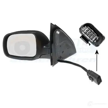 Зеркало боковое наружное VAN WEZEL 482207 5817807 MSBA1O 1044 6811
