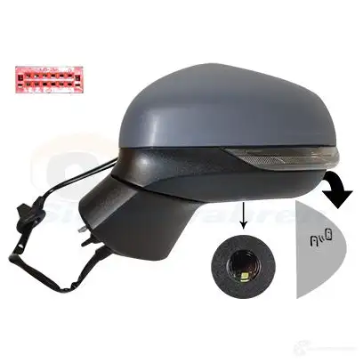 Зеркало боковое наружное VAN WEZEL SJJ9 WQ 1809817 1437870623