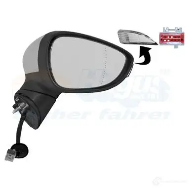 Зеркало боковое наружное VAN WEZEL 5410909560461 1808818 464879 CD0PV 07 изображение 1