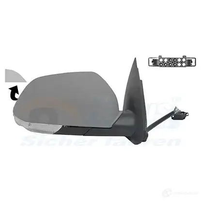 Зеркало боковое наружное VAN WEZEL 7622818 TEK48BT 485339 106 95822