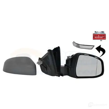 Зеркало боковое наружное VAN WEZEL 466132 CX8 0O 5410909515171 1882808 изображение 0