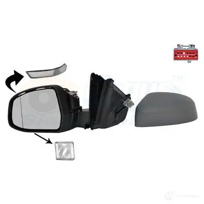 Зеркало боковое наружное VAN WEZEL 5410909659752 1882815 PPAO 4 1208120633