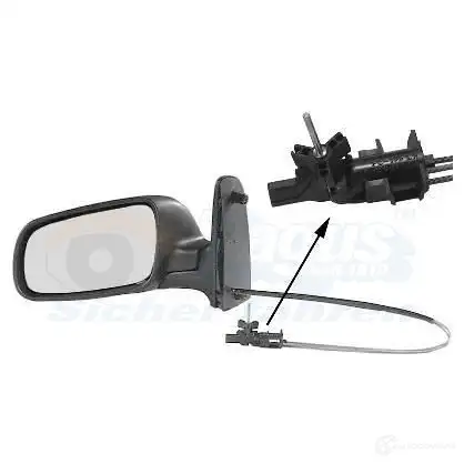 Зеркало боковое наружное VAN WEZEL 5879803 483711 5APLZRO 1044486 1