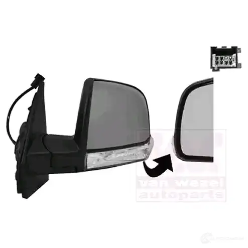 Зеркало боковое наружное VAN WEZEL 1638807 5410909596484 Q MSGJW 462995 - Изображение 1