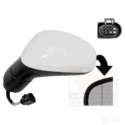 Зеркало боковое наружное VAN WEZEL Z3ITYJ6 1070 8801 4939807 478764