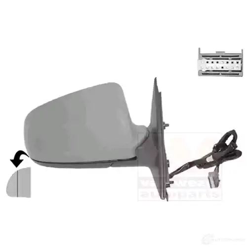 Зеркало боковое наружное VAN WEZEL 5410909623333 457114 0326808 9 PJGL2 - Изображение 1