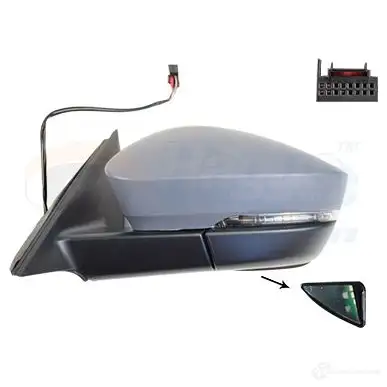 Зеркало боковое наружное VAN WEZEL K7X I1 7643825 1437872021
