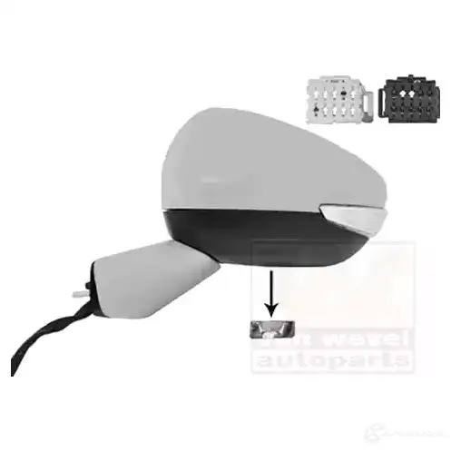 Зеркало боковое наружное VAN WEZEL 461499 0979815 VU Q2Y 5410909622558 - Изображение 1