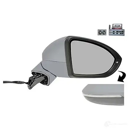 Зеркало боковое наружное VAN WEZEL 5769824 5410909687991 9 YUG5 1424836234