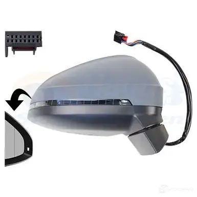 Зеркало боковое наружное VAN WEZEL 0346826 NE0 SFA 1437872898