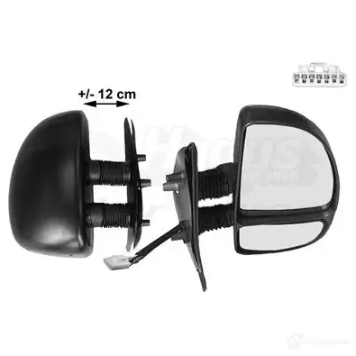 Зеркало боковое наружное VAN WEZEL 1 0740892 IC1HY 1747818 463863