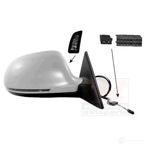 Зеркало боковое наружное VAN WEZEL 0378818 1026 4812 VYJZYIK 457590