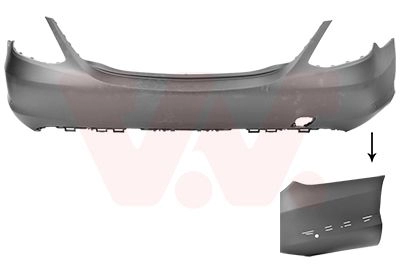 Бампер VAN WEZEL 2924547 K2M5 DL9 1440786468