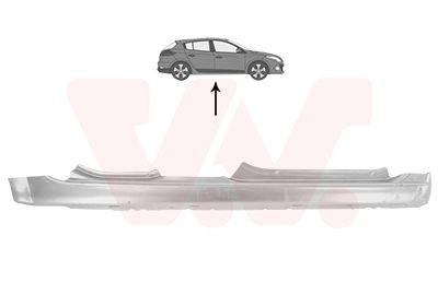 Накладка порога, ступенька кабины VAN WEZEL 1440786739 4327104 HRAR 79 изображение 0