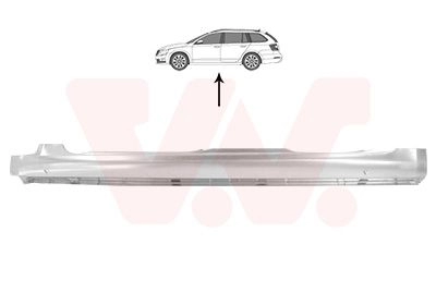 Накладка порога, ступенька кабины VAN WEZEL 1440787005 0OX3 SX5 7624103 изображение 0