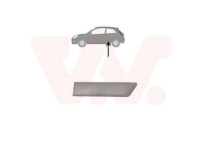 Накладка боковая VAN WEZEL 1806409 1440787997 H VVQ94H изображение 0