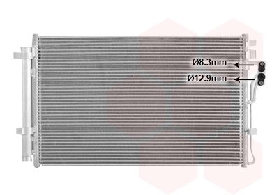 Радиатор кондиционера VAN WEZEL 82015702 CN 1EU7E 1440787819