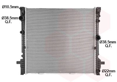 Радиатор охлаждения двигателя VAN WEZEL S3CQ5 I 1440788523 06012740 изображение 0