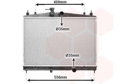 Радиатор охлаждения двигателя VAN WEZEL 13012717 0 MOT1 1440788605 изображение 0