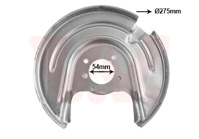 Кожух, щиток тормозного диска VAN WEZEL 8G0 IT 7624373 1440788994