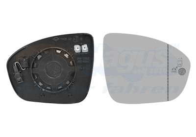 Зеркальный элемент, стекло зеркала VAN WEZEL 4403836 1440789156 I4 G4C85