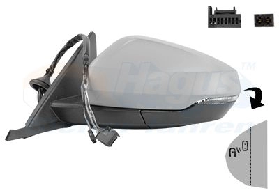 Зеркало боковое наружное VAN WEZEL 1440789225 89DI WXV 0366827