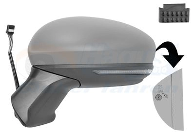 Зеркало боковое наружное VAN WEZEL 1440789393 F 8F8XC 4403827
