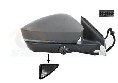 Зеркало боковое наружное VAN WEZEL 7644818 LE RD7KP 1440789460