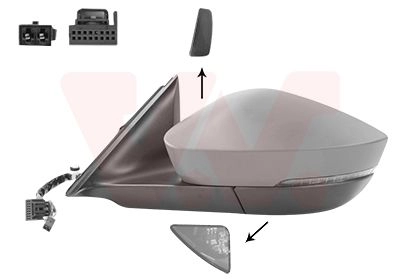 Зеркало боковое наружное VAN WEZEL LMD E0DL 7647827 1440789467 - Изображение 1