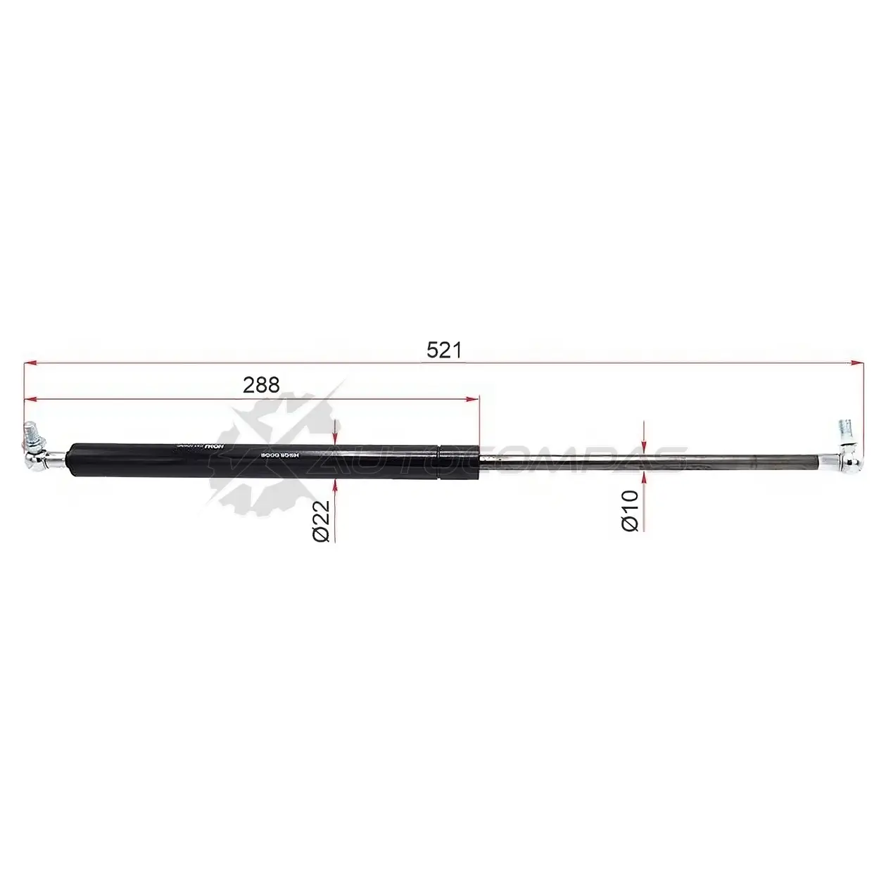 Амортизатор капота Toyota CROWN S14 91-95 HOSU HSGS0006 84K FSG 1440549643