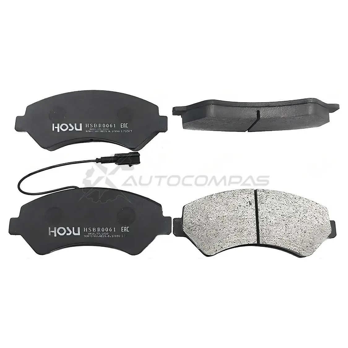 Тормозные колодки передние PEUGEOT BOXER 06-/FIAT DUCATO/CITROEN JUMPER (1 датчик износа) HOSU HSBR0061 1440548348 V RJE4E изображение 0