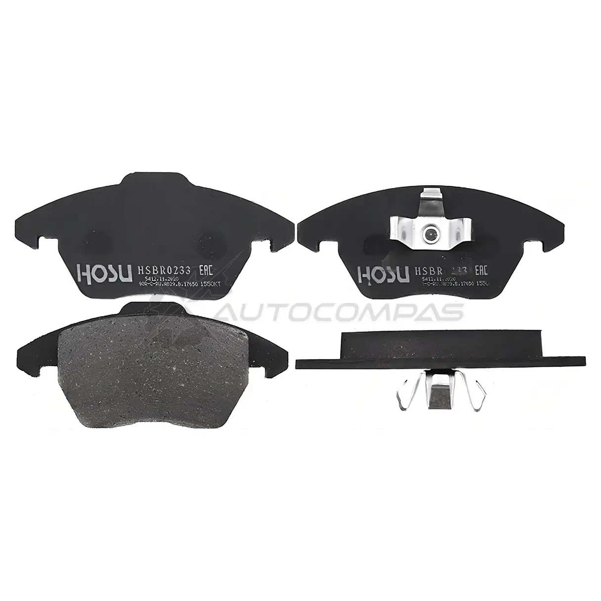 Тормозные колодки передние VAG PASSAT 09-/POLO14- (без датчика) HOSU 1440548362 HSBR0233 ZA J8Y1U