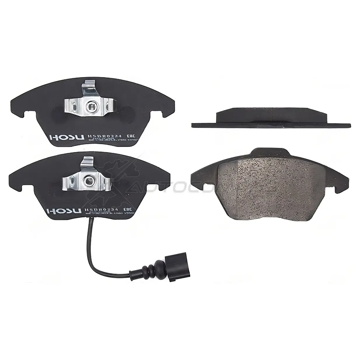 Тормозные колодки передние VAG PASSAT 09-/POLO14- (с датчиком) HOSU HSBR0234 1440548363 PI 6TIC
