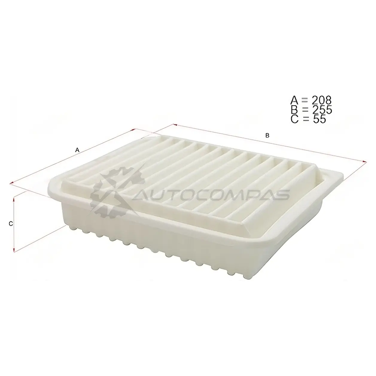 Воздушный фильтр MITSUBISHI ASX 10-/GALANT 08-/GRANDIS 04-10/LANCER 07-/OUTLANDER 10 HOSU HSAF0056 1440549222 1 OQKCX