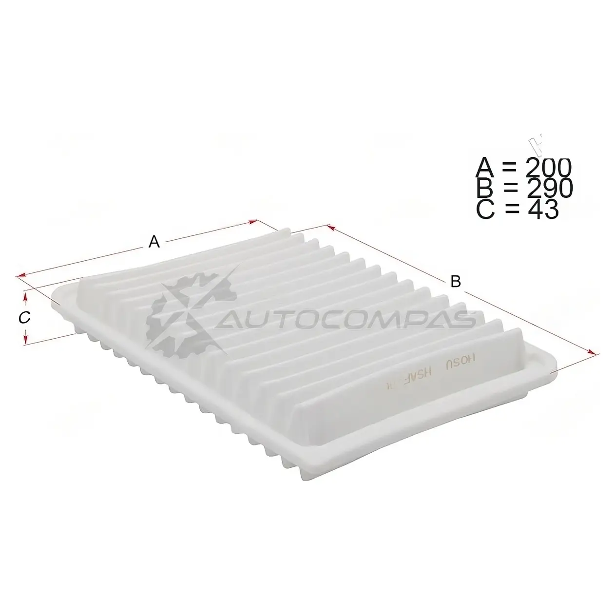 Воздушный фильтр Toyota CAMRY ACV40 2AZ 06-/CAMRY/HYBRID V50 1AZ/2ARFE 11-/LEXUS ES250/350/300H 2A HOSU 1440549447 8KS 4B9B HSAF0032
