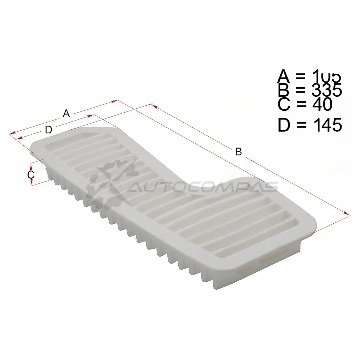 Воздушный фильтр Toyota MARK2/RAV4 1GFE/1ZZFE 98 HOSU HSAF0048 4 92DI 1440549263 изображение 0