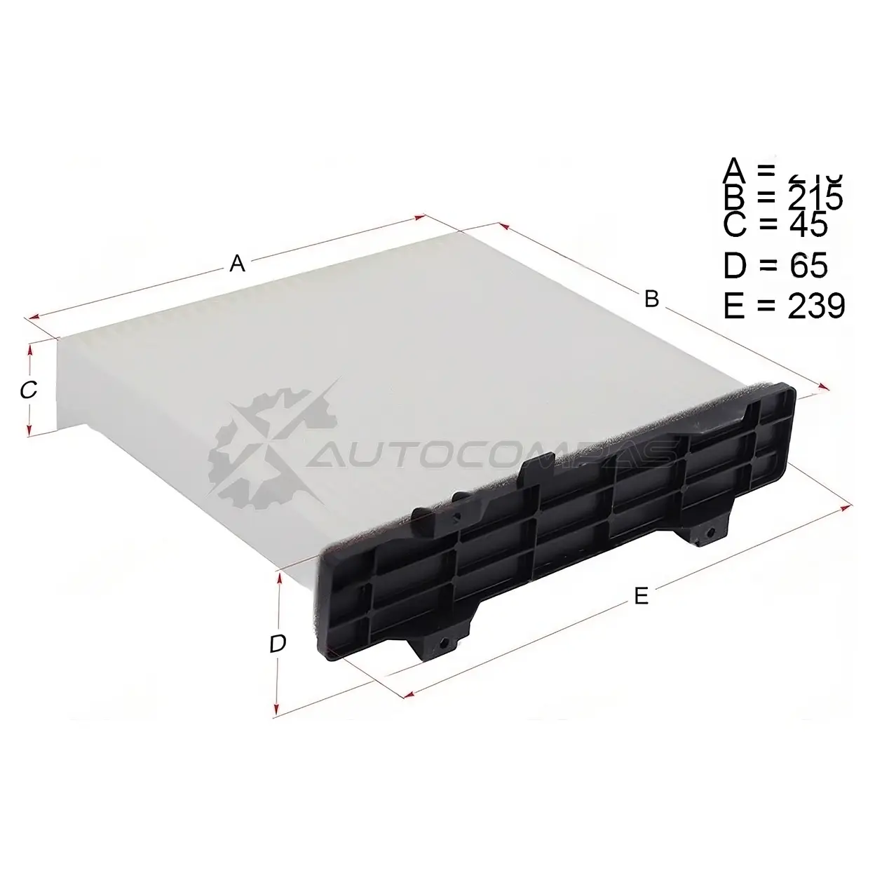Салонный фильтр MITSUBISHI PAJERO/MONTER 99-07 HOSU HSCF0032 1440549217 Z T9Y0