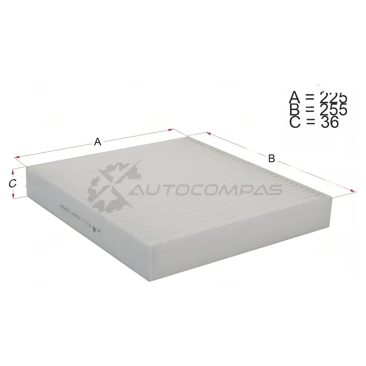 Салонный фильтр VOLKSWAGEN POLO SEDAN 10-/SKODA FABIA 09-/AUDI A1 11 HOSU 6VP H37 HSCF0069 1440549671