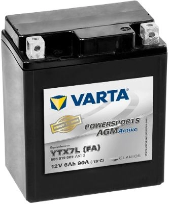 Аккумулятор 6 ач обратная 90 а 12 в 113x70x130 VARTA 506919009A512 1193430805 JKDBG 50691 9009