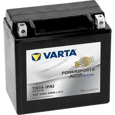 Аккумулятор 12 ач прямая 200 а 12 в 150x87x146 VARTA ZWH2DIK 5129 09020 512909020A512 1193431027