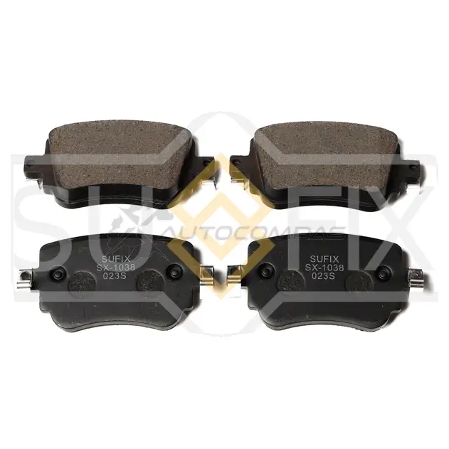 Дисковые тормозные колодки, задние SUFIX SX-1038 1440884551 HUV8 LAP изображение 0