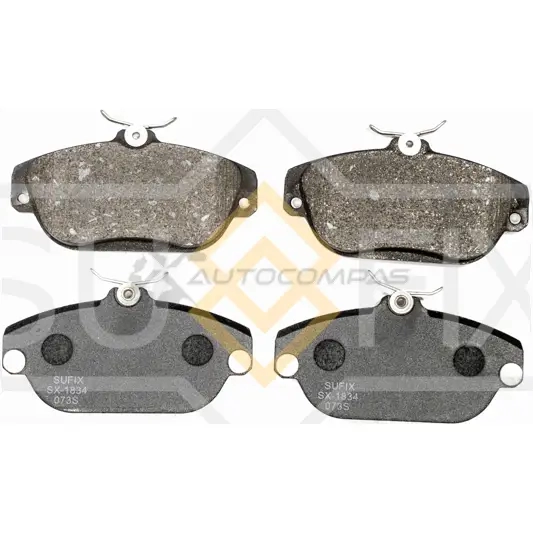 Дисковые тормозные колодки, передние SUFIX F 4L1DEJ SX-1834 1440886726
