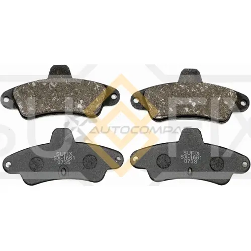 Дисковые тормозные колодки, задние SUFIX SX-1661 0XIS W 1440885005