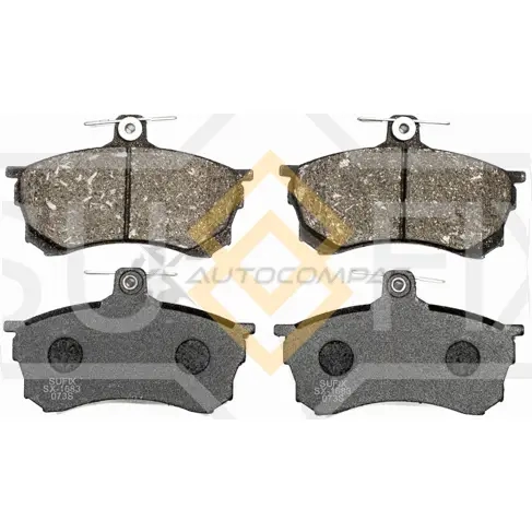 Дисковые тормозные колодки, передние SUFIX 1440886534 SX-1683 D96T 1