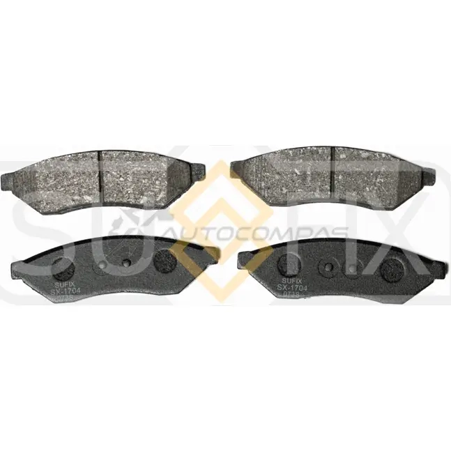 Дисковые тормозные колодки, задние SUFIX SX-1704 K 7DJE 1440884973