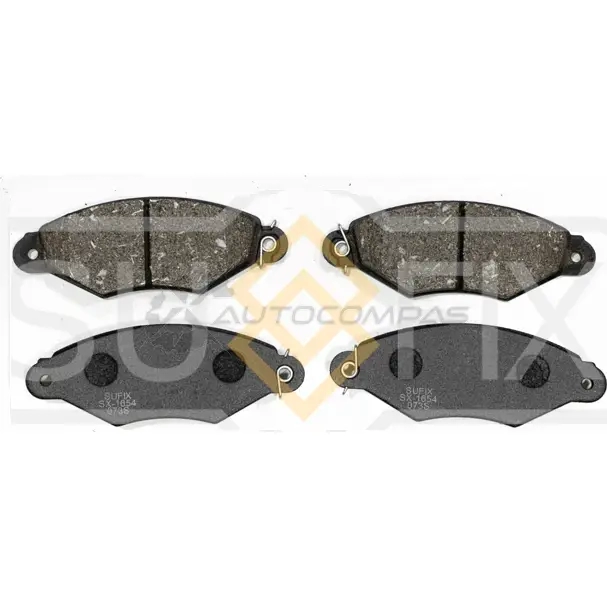 Дисковые тормозные колодки, передние SUFIX SX-1654 1440886476 JBR 03Y0