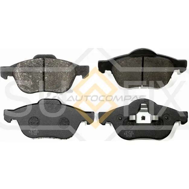 Дисковые тормозные колодки, передние SUFIX 1440886479 SX-1651 0 W6JL