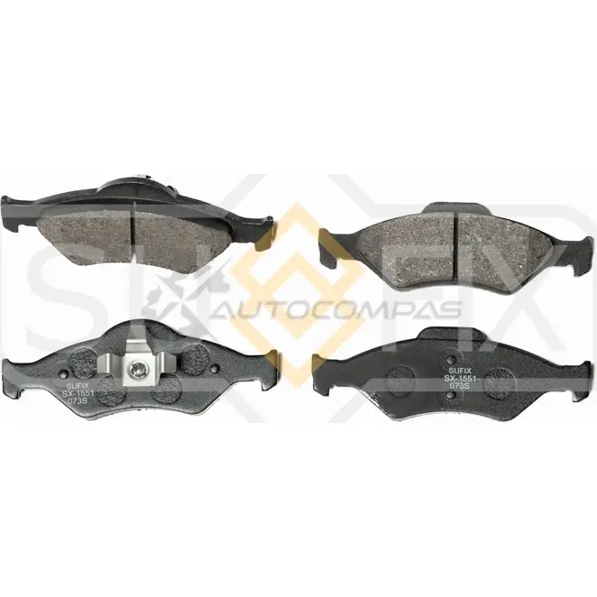 Дисковые тормозные колодки, передние SUFIX 1440886364 9 BB5V SX-1551